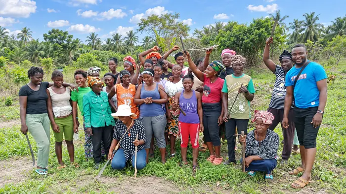 Frauen des Gemüseprojekts in Kenema, Sierra Leone