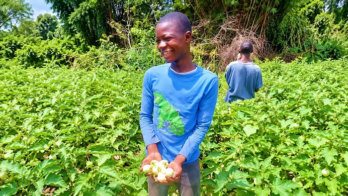 Projektteilnehmerin in Liberia