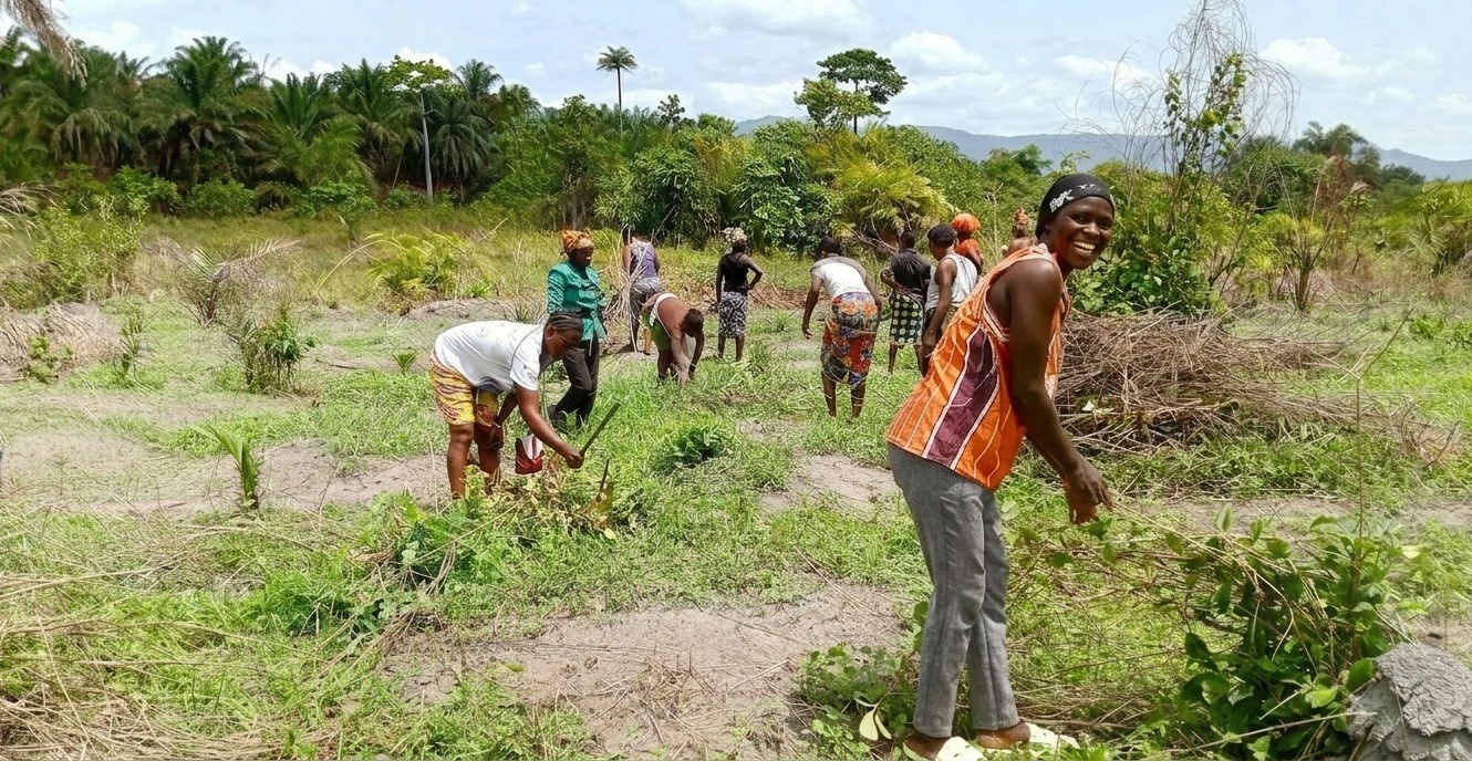 Bäuerin in Liberia