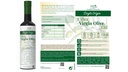 EN | Packaging | Single-origin and cold-pressed | Extra virgin olive oil in a dark glass bottle – with origin, nutrition facts and impact right on the label.