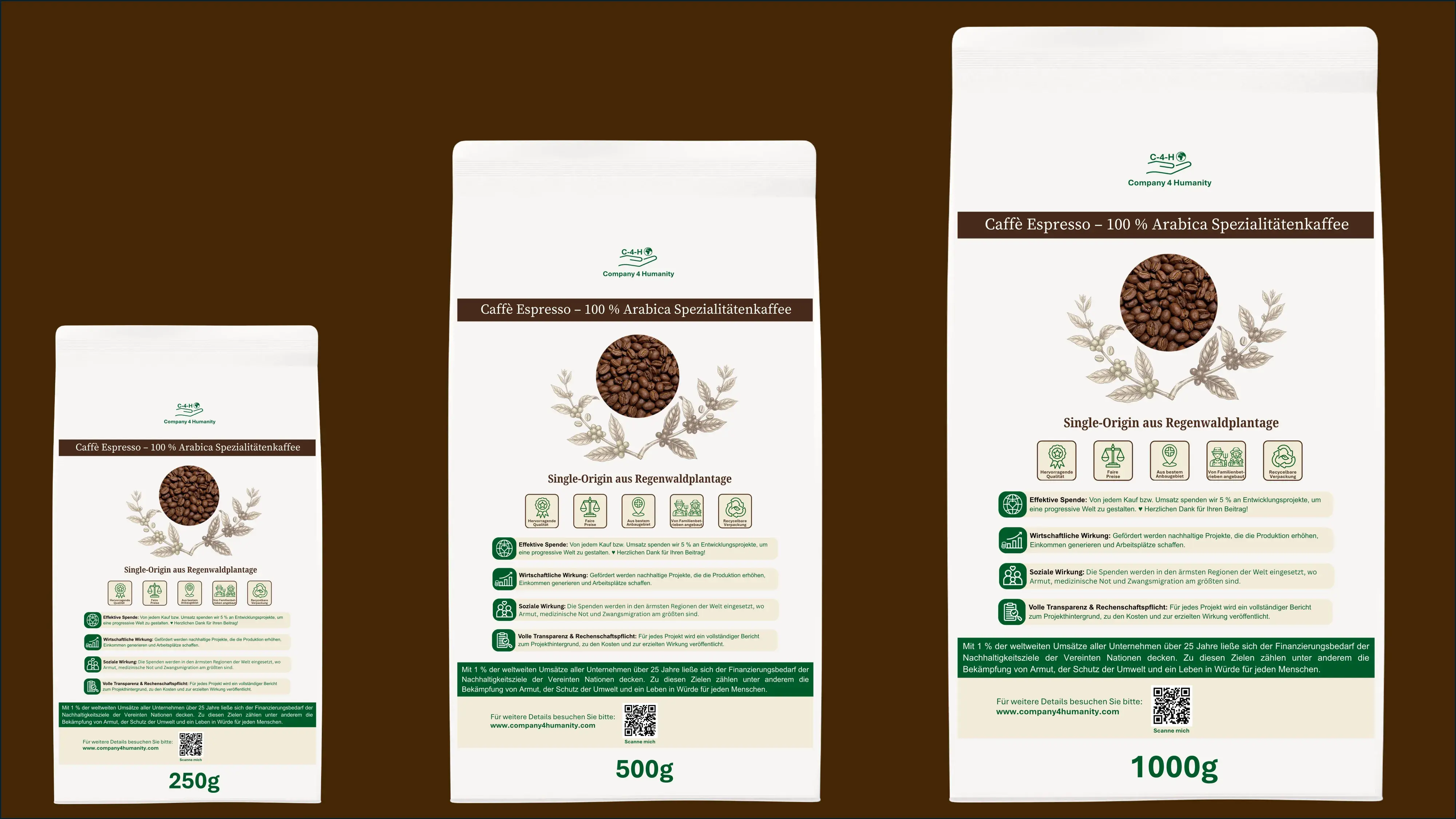250 g, 500 g oder 1 kg