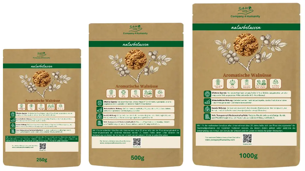 DE | Größen | 250 g, 500 g oder 1 kg | Wählen Sie Ihre Größe – je größer die Packung, desto günstiger der Preis pro 100 g.