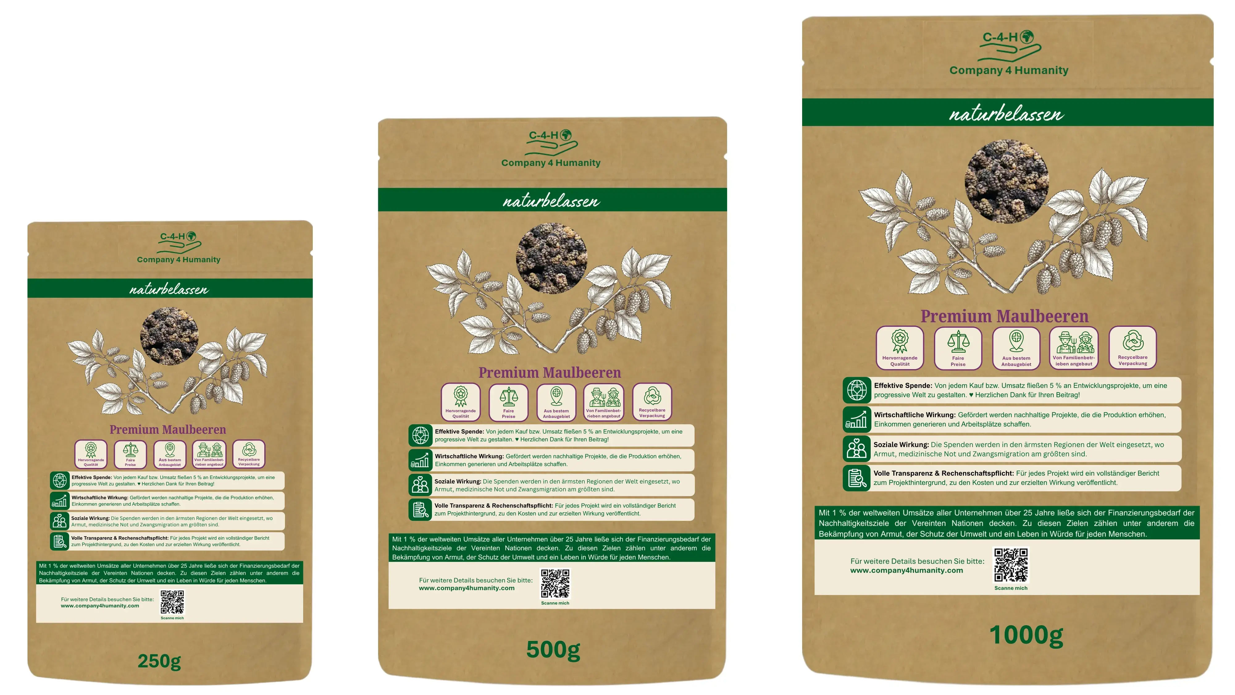 250 g, 500 g oder 1 kg