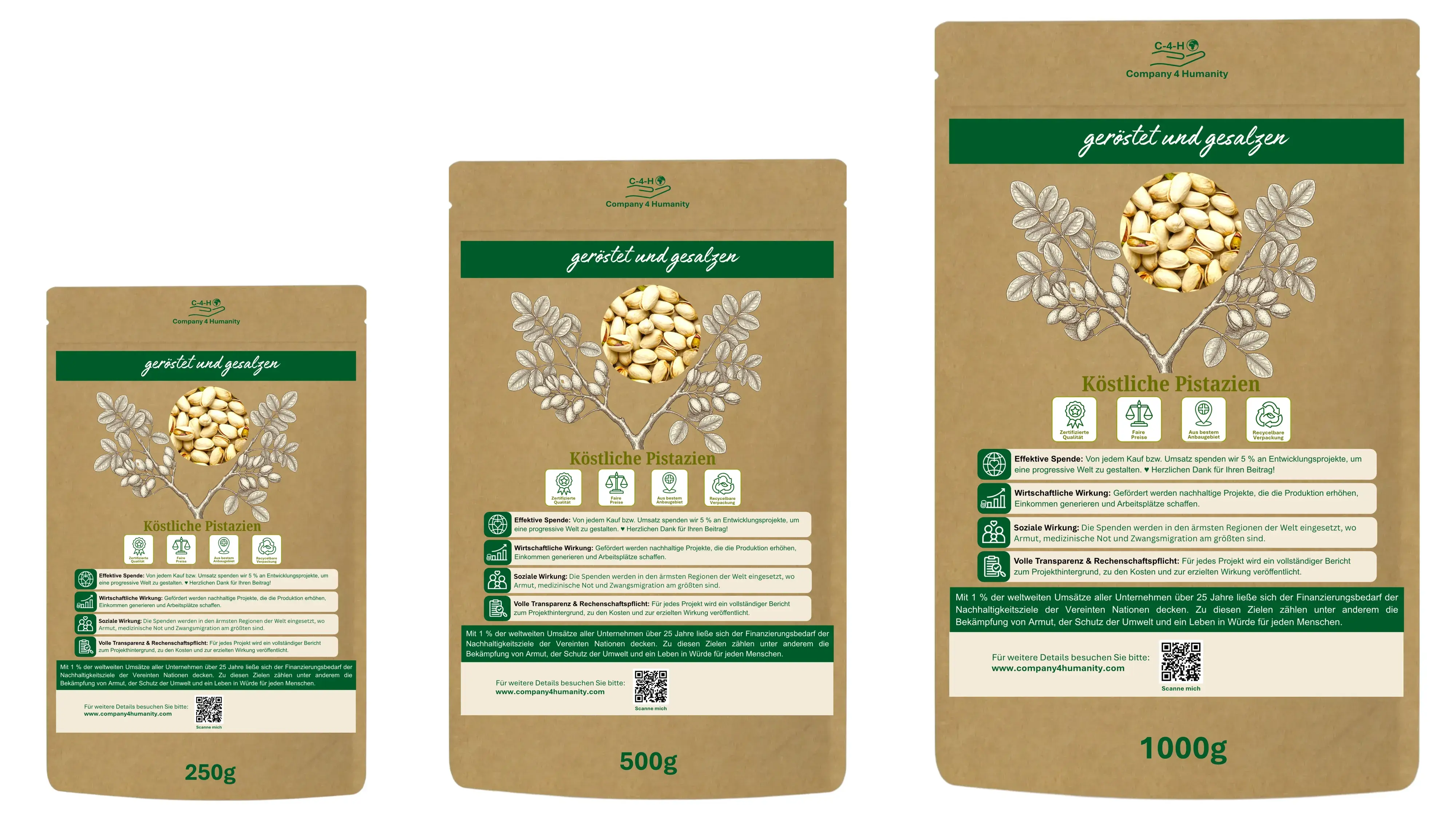 250 g, 500 g oder 1 kg